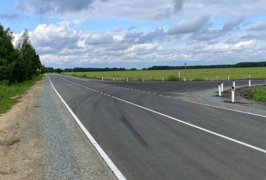 В Курганской области отремонтирована трасса Раскатиха – Обухово